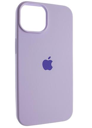 Силіконовий чохол із закритим низом apple iphone 16 pro silicon case #81 lilac