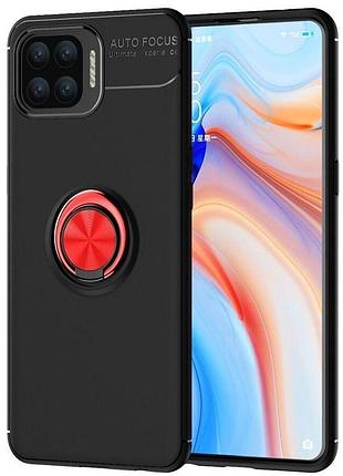 Чехол fiji hold для oppo a73 бампер накладка с подставкой black-red