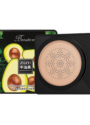 Кушон тональный вв крем с экстрактом авокадо тон 01 натуральный zozu avocado beauty cream cushion 20мл