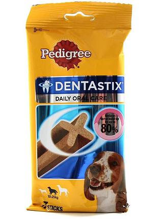 Лакомство pedigree denta stix для чистки зубов 77 г. (успей заказать малые остатки)