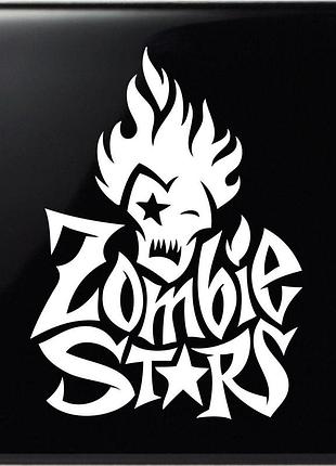 Наклейка zombie stars белый, 35х31 см