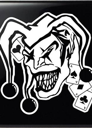Наклейка джокер joker белый, 50х50 см