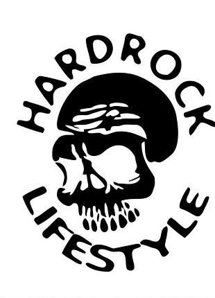 Наклейка череп hardrock lifestyle черный, 30х25 см