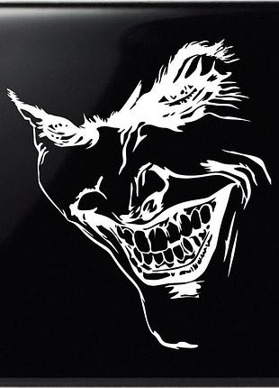Наклейка джокер joker белый, 25х22 см