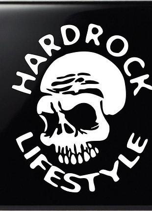 Наклейка череп hardrock lifestyle белый, 45х38 см