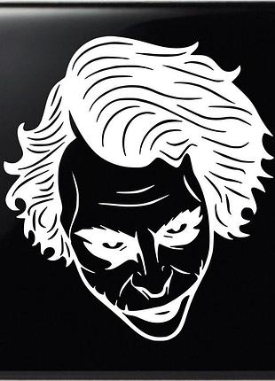 Наклейка джокер joker белый, 20х18 см