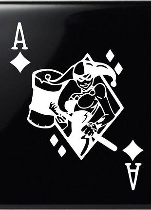 Наклейка джокер joker белый, 55х44 см