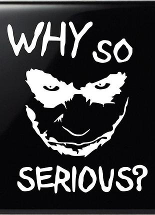 Наклейка джокер joker белый, 40х33 см