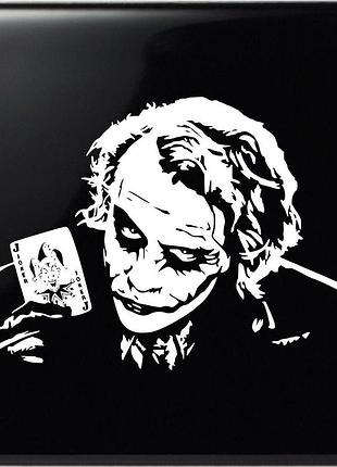 Наклейка джокер joker белый, 33х45 см