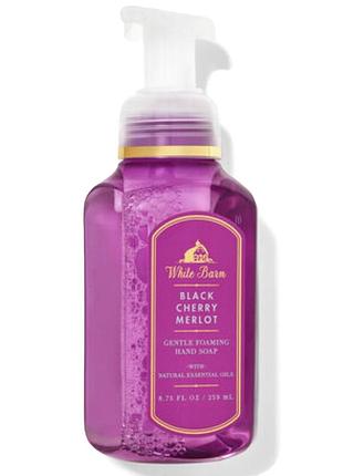 Мыло-пенка для рук bath & body works black cherry merlot foaming soap 259 мл