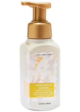 Мило-пінка для рук bath & body works sunshine & lemons foaming soap