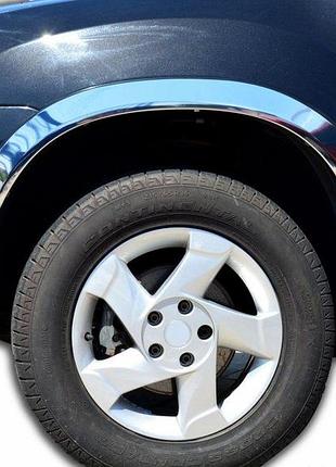 Накладки на арки (4 шт, нержавеющая сталь) для dacia duster 2008-2018 гг