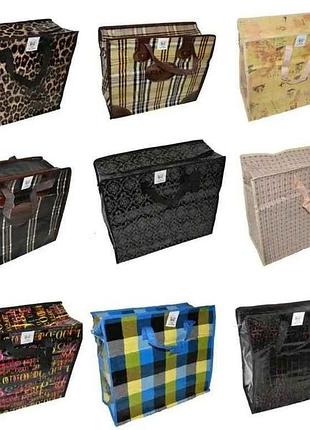 Сумка хозяйственная в ассортименте l1r (40*36*18) с рисунком плотная тм packetoff