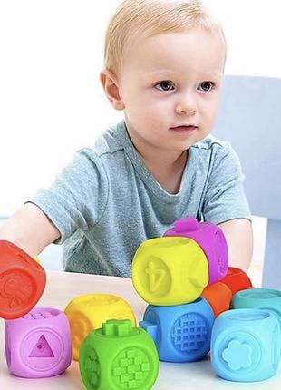 Силиконовые 3d кубики , тактильные кубики