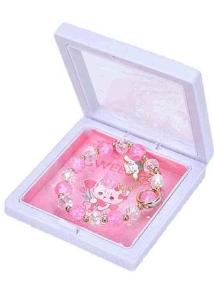 Браслет бусины и подвеска (розовый) fg24051406b тм metr