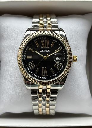 Хит! женские часы на браслете guess комбинированного цвета