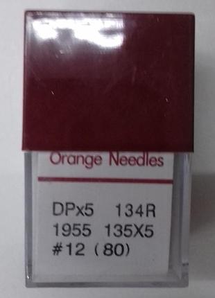 Иглы organ needles к пром. машинам dpx5:№100