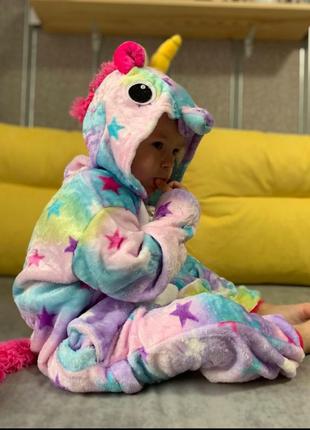 Дитяча піжама кигуруми єдиноріг 🦄 єдиноріжки1 фото
