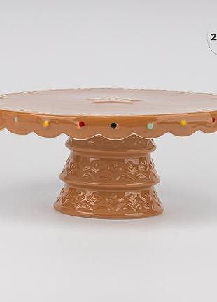 Підставка для торта "новорічний пряник", 25,5 см elisey