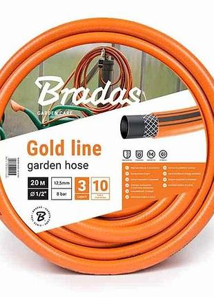 Шланг для поливу 1/2 20м gold line wgl 1/220 пвх тм bradas