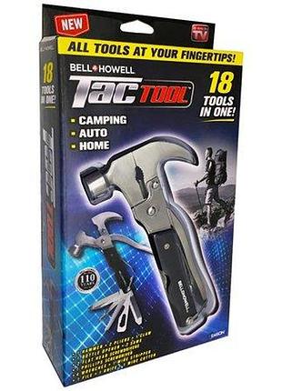 Многофункциональный молоток-гвоздодер bell+howell tac tool 18 in 1. 2