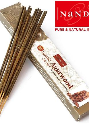 Ароматические палочки агаровое дерево nandita organic agarwood