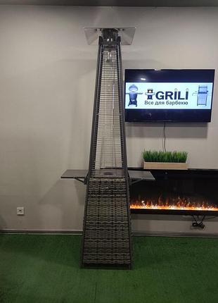 Газовый обогреватель pyramid grey rattan grilli 777419 код: 012837