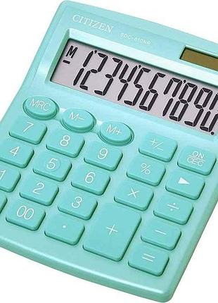 Калькулятор sdc-810nrgne-green 10розр. тм citizen
