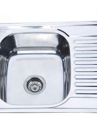 Мийка врізна 580х480х180мм z5848-08-180e (satin) тм zerix