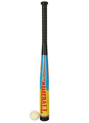 Біта бейсбольна 59см мячик 5см m 2884/3 тм metr