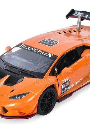 Машинка kt5389w 12см помаранчовий метал інер-я 1:38 тм kinsmart
