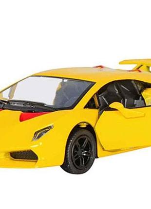 Машинка kt 5359 w 13см жовтий метал інерц-я 1:38 тм kinsmart