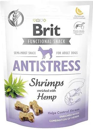 Лакомство brit care functional snack antistress для собак с креветками 150 гр.