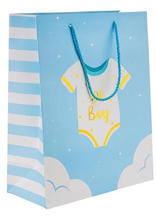 Подарочный пакет "boy or girl?", 26*32 см * рандомный выбор дизайна elisey