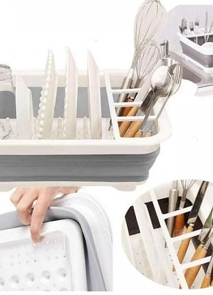 Складной кухонный держатель для посуды filter bowl rack