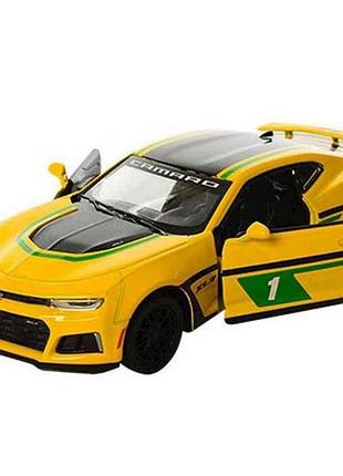 Машинка метал 12,5см chevrolet жовта kt5399wf тм metr