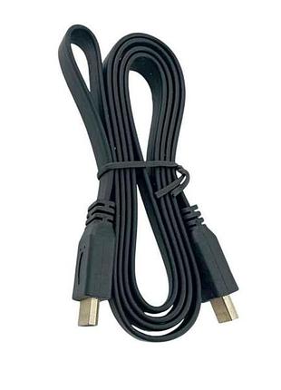 Кабель hdmi-hdmi плоский 1,5м в т.у. тм gerlax