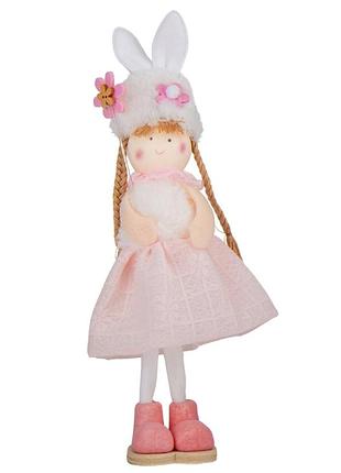 Фигурка "куколка", розовая, 24 см elisey
