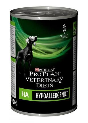 Purina pro plan veterinary diets ha hypoallergenic консерви гіпоалергенні для цуценят і дорослих собак 400 г