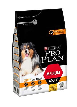 Акція pro plan adult medium optibalance сухий корм для дорослих собак середніх порід 3кг