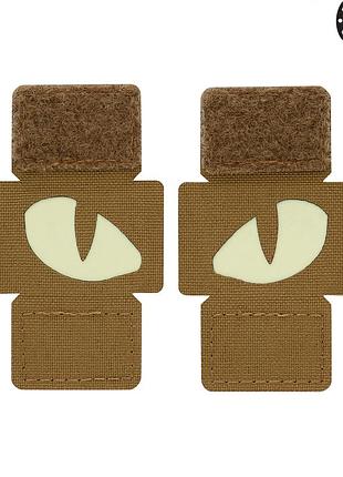 M-tac нашивка tiger eyes laser cut (пара) coyote
