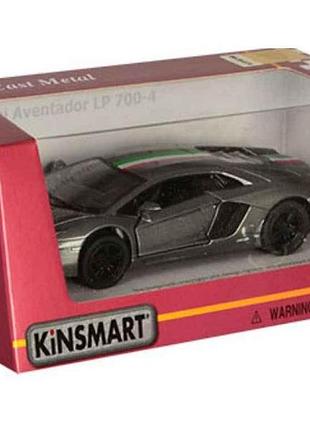 Машинка kt 5355 wf 12,5см сірий метал інерц-я 1:38 тм kinsmart
