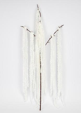 Штучна звисаюча гілка "амарант", біла, 120 см elisey