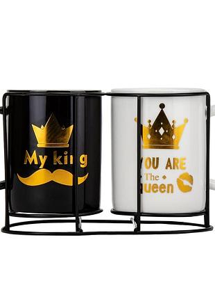 Набор кружек "king and queen", 250 мл * рандомный выбор дизайна elisey