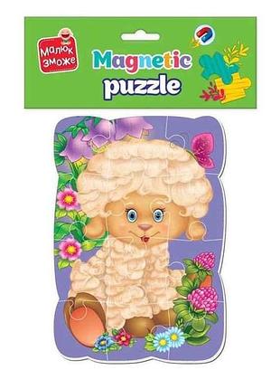 Пазли магнітні а5 малюк зможе овечка vt3301-02 тм vladi toys