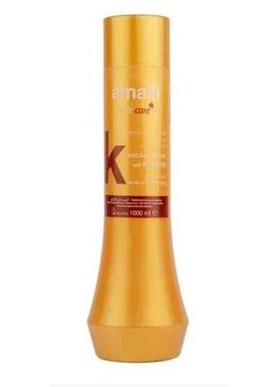 Бальзам для волосся 1л keratin argan тм amalfi