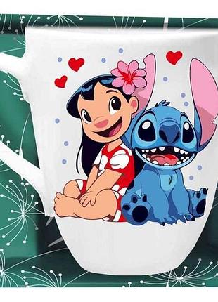 Чашка 200мл lilostitch в под. коробке тм farglass