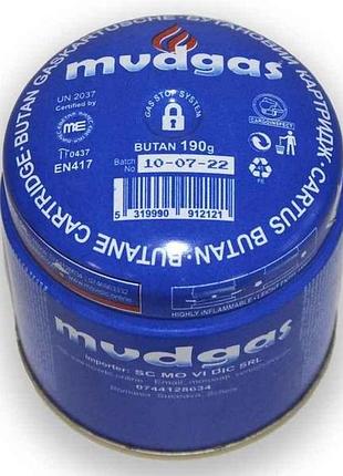 Баллон газовый (катридж) под прокол 190гр 330мл тм mudgas