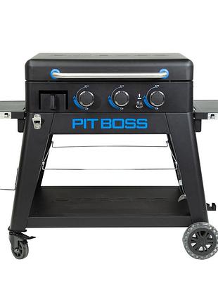 Портативний газовий гриль-планча pit boss ultimate, на 3 пальники, зйомний, зі столом, 10810 код: 011109