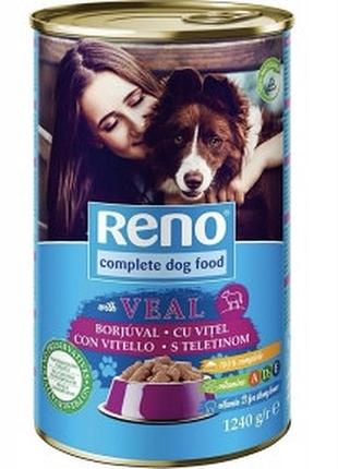 Консерва reno для дорослих собак з телятиною, 1240 г